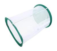 BCOATH Mesh Butterfly Habitat Cage with Support Poles, Cylinder Shape, Polyester Material, Collapsible and Stable Insect Enclosure for Educational Spaces and Caterpillar Rearing