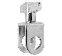 BCOATH Metal Cowbell Connecting Clip for Drum Kit, Sturdy Silver Cowbell Extension Clip with Fine Craftsmanship and Easy to Operate Design, for Performance Use