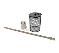 BCOATH Metal Lamp Guard for Dome Bulb Shades Heavy-Duty Anti-Scald Lampshade Shell Fit for Terrarium Cage Lighting Easy to Install and Clean Pet Habitat Accessory