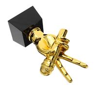 BCOATH Microphone Music Trophy Resin Karaoke Trophy Sturdy Base for Music Recognition and Contest Winners