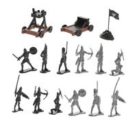 BCOATH Military Model Rustic Medieval Soldier Figures for Boys Realistic Army Equipment Decoration and Role-playing Collectible