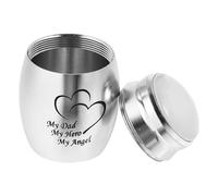 BCOATH Mini Bone Ash Container for Family Ashes Small Sealed Cinerary Urn Keepsake for Human Cremation Portable Memorial Casket for Home Display and Storage