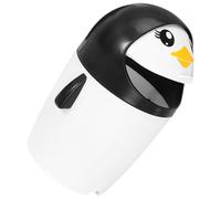BCOATH Mini Penguin Trash Can with Flip Lid, Plastic Tabletop Trash Bin, Easy to Move Desktop Garbage Container Suitable for Home and Bedroom
