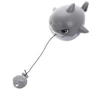 BCOATH Mini Pull String Shark for Vibration Fun Sea Animal Plaything Plastic Material Backpack Charm and Party Favor Cute Grey Shark Design