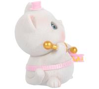 BCOATH Mini Resin Cat Figurine Cake Topper, Cute Micro Kitten Ornament for Cake Decoration, 6 Guitarist Designs, Non-Edible Craft Statue for Party Supplies and Indoor Display