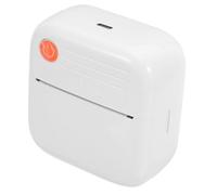 BCOATH Mini Thermal Printing Label Machine Abs Material with Data Cable Portable Handheld Printer Space-saving Design Compatible with Android and Ios Devices for Travel and Home Use