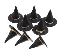 BCOATH Mini Witch Hats 20pcs 2.5cm Felt Tiny Hats for Halloween Wine Bottles and Doll Costume Crafts