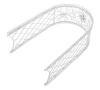 BCOATH Miniature Dollhouse Wedding Archway Iron Frame Mini Wedding Arch Decor for Crafts and Dollhouse Scenes DIY Mini Arch