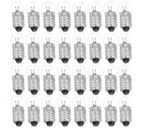 BCOATH Miniature Light Bulbs 50Pcs E10 2.5V Small Base Iron Glass for Student Electrical Experiments and Flashlight Replacement, Dimensions 1X2.3Cm