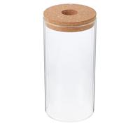 BCOATH Moss Plant Container and High Borosilicate Glass Micro-Landscape Bottle for DIY Succulent Gardening, Cylindrical Eco Bottle without Light, for Desktop Decoration