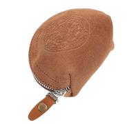 BCOATH Multi-Functional Storage Bag Coin Storage Bag Retro Design Premium Leather Material Easy to Clean Convenient to Hold Small Objects Suitable for School 3.93X3.14X1.97Inch