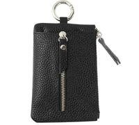 BCOATH Multifunctional Small Leather Changes Bag with Zipper and 6 Locks Design, Fits in Pants Pockets and Organises Cards, for Daily Use and Work