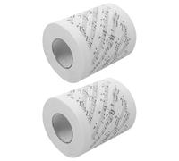 BCOATH Musical Note Toilet Paper 2 Rolls Soft Printed Tissue Roll with Music Notes Pattern for Bathroom Decor and Holiday Use