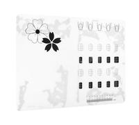 BCOATH Nail Practice Pad Silicone Mat 40x30cm for Nail Training and Beauty Salons White with Smooth Colour Filling and Improved Product Consistency