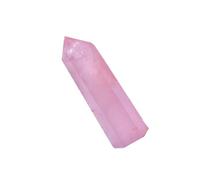 BCOATH Natural Rose Quartz Six-Sided Crystal Point Carved Healing Stone for Meditation Chakra Balancing Protection Home Decor Random Color Random Color