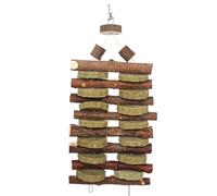 BCOATH Natural Wood Chew Toys for Rabbits Guinea Pigs Hamsters Hay Sticks Pet Toys Apple Branches and Hay Treats
