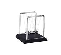 BCOATH Newton's Cradle Five Balls Large Desktop Decoration Physics Science Gadget for Hands Learning Energy Balance Dynamics Experiment Tool