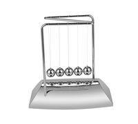 BCOATH Newton's Cradle Z Shaped Desktop Ornament Five Balls Physics Pendulum for Energy Balance Experiment Educational Science Tool for Home and Office Decoration