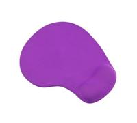 BCOATH Non-slip Silicone Wrist Support Mouse Pad Ergonomic Wrist Rest with Smooth Fabric Surface and PU Base for Home Office Travel Portable Purple Mouse Mat for Laptop and Gaming