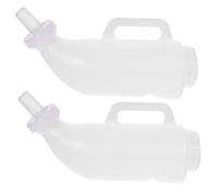 BCOATH Nurser Bottles Plastic and Silicone Lightweight Portable 2 Sets 2l Milk Feeder Bottles Random Color for Calf and Sheep Feeding for Livestock Farming