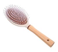 BCOATH Paddle Tool for Massage Comb Detangle Brush Hair Women Scalp Airbag Cushion Rounded Wooden Handle for Valentine's Day Styling Care Dry Suitable