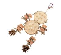 BCOATH Parrot Chewing Toy Hanging Hook Natural Birdcage Pendant for Parakeets Cockatiels and Conures Engaging Chewable Toy for Emotional and Physical Activity