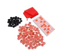 BCOATH Party Accessory Bingo Game with Number Cards and Chess Pieces for Group Play Board Game for Family and Use Logical Figure Chess Kit