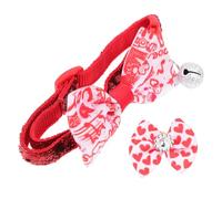 BCOATH Pet Collar Bow Tie for Party Valentine's Day Cat Collar Bow for Pet Wedding Assorted style