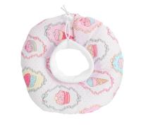 BCOATH Pet Elizabeth Circle Cat Collar with Anti-licking Feature, Soft Cotton Material, Creative Shape, Lightweight Design Suitable for Cats and Kittens after Surgery