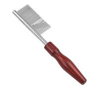 BCOATH Pet Flea Comb Mini Dog and Cat Grooming Comb Fine Teeth Portable 2x10.5cm Ergonomic Multi-function for Face and Paws Cleaning