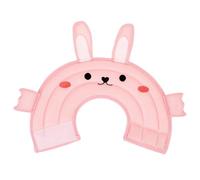 BCOATH Pet Protective Bunny Ear Collar for Cats and Dogs, Anti-lick Lightweight Pink Neck Cone after Surgery, Medium Size Veterinary Cone for Wound Protection