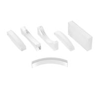 BCOATH Physical Material Glass Convex Lens and Concave Optical Prism Set with Sturdy Multiple Optical Lens Combinations, for Physics Teaching for Classroom and School Science