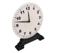 BCOATH Plastic Teaching Clock Model for Elementary Math Learning Creative Educational with Movable Hands Practical Analog Clock Aid for Classroom and Home Use