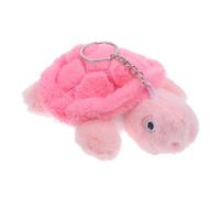 BCOATH Plush Turtle Keychain Charm Soft Stuffed Animal Pendant for Backpack Bag Hanging Ornament Cute Pink Accessory Gift for Women
