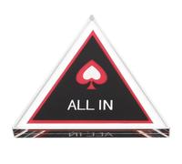 BCOATH Poker Dealer Button Glass All-in Chip Accessory for Tournament Poker Blackjack Tabletop Gaming Gatherings 2.76in