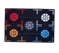 BCOATH Portable Basketball Footwork Training Mat with Silent Shock Absorption and Non-slip Base for Indoor Fitness Coordination and Impact Reduction
