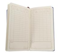 BCOATH Portable Cash Planner Budget Book PU Blue Financial Notebook for Household Expense Tracking Monthly Bill Organizer Lightweight Daily Budget Notepad for Travel and Business Use