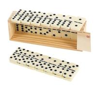 BCOATH Portable Dominoes Set with Protective Case Traditional Multi-use Domino Blocks for Family Board Games Creative Puzzle Building and Maze Design Compact Travel Game for Adults