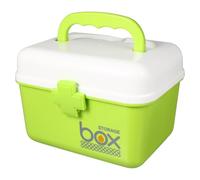 BCOATH Portable Double Layer Medicine Box 21X16.5X15Cm Green, Multi-Function - Storage Organizer for Home Use and Emergency Medical Supplies