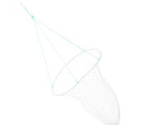 BCOATH Portable Foldable Fishing Net with Rope and Hoops Minnow Trap for Crabs Lobsters Fish High Lightweight Landing Drop Net for Bridge and Outdoor Anglers