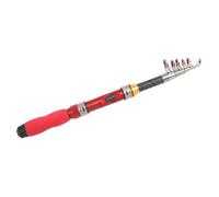 BCOATH Portable Mini Telescopic Fishing Rod Lightweight Outdoor Fishing Pole with Cork Grip and Multi-purpose Hook Holder for Beginners Adults Saltwater Freshwater Use