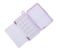 BCOATH Portable Mini Watercolor Paint Box 12 Compartments and Built-in Mixing Palette, Plastic Compact Watercolour Palette for Traveling and Classroom Use, for Beginners