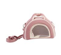 BCOATH Portable Soft Small Pet Carrier Bag Breathable Ventilated Travel Pouch with Shoulder Strap for Hamster Sugar Glider Rat Guinea Pig Bearded Dragon Cozy Outdoor Use