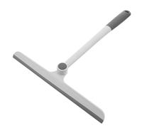 BCOATH Practical Car Window Cleaner Squeegee with Soft Wiper Head and Rotating Design, White Plastic and Tpr Material, Convenient for Household Glass and Windscreen Cleaning