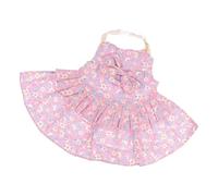 BCOATH Rabbit Dress and Pulling Rope Bunny Printing Dress and Pulling Rope Cotton Pink S for Rabbit Small Pet