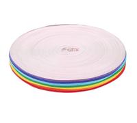 BCOATH Rainbow Webbing Polyester Wrapping Ribbon Cuttable DIY Craft Supplies for Engagement Party Decorations Wear-Resistant Hair Ribbon