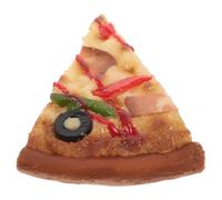 BCOATH Realistic Artificial Pizza Slice Decoration Faux Food Prop for Christmas Photo Shoot Cafe Display Nonporous Surface Easy to Clean Lifelike Fake Dessert Model