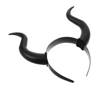 BCOATH Realistic Curved Devil Horns Headband Lightweight Comfortable Demon Hair Hoop for Halloween Christmas Party Cosplay Gothic Bull Horn Accessory for Adults