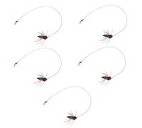 BCOATH Realistic Fly Shaped Cat Wand Replacement Heads Interactive Cat Play Wand Attachment for Chasing and Hunting Instinct Stimulation Easy to Replace Kitten Teaser