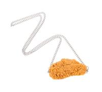 BCOATH Realistic Fried Chicken Pendant Necklace Hip Hop Food Hanging Chain Creative Simulation Food Model Fashionable Party Accessory Gift for Women